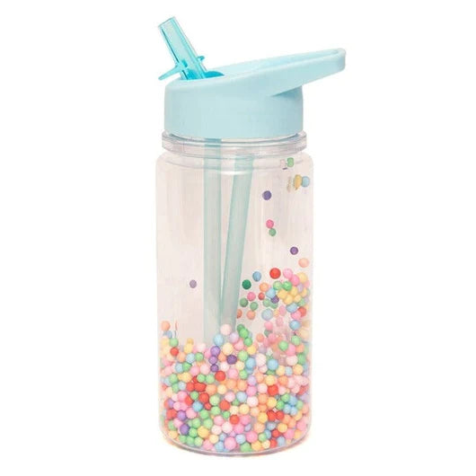 Petit Monkey Drinkfles Marcaron Pops | Aqua Blue