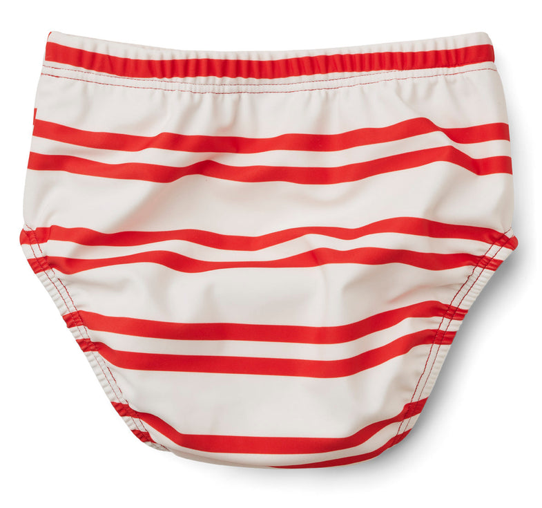 Liewood Anthony Baby Swim Pants | Creme De La Creme/ Apple Red *