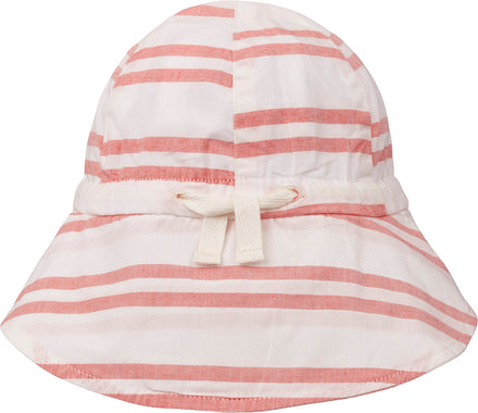 zzz Liewood Sunneva Zonnehoedje | Stripe Creme De La Creme/ Apple Red *