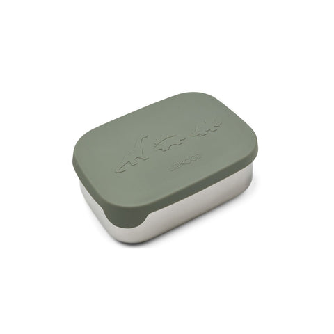 Liewood Arthur Lunch Box Met Vakjes | Dino Faune Green