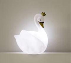 Atelier Pierre prachtige LED Dame Blanche Zwaan lamp 22cm - Wit