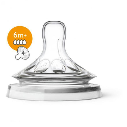 Avent set 2 Natural 2.0 zuigspenen 4 gaatjes