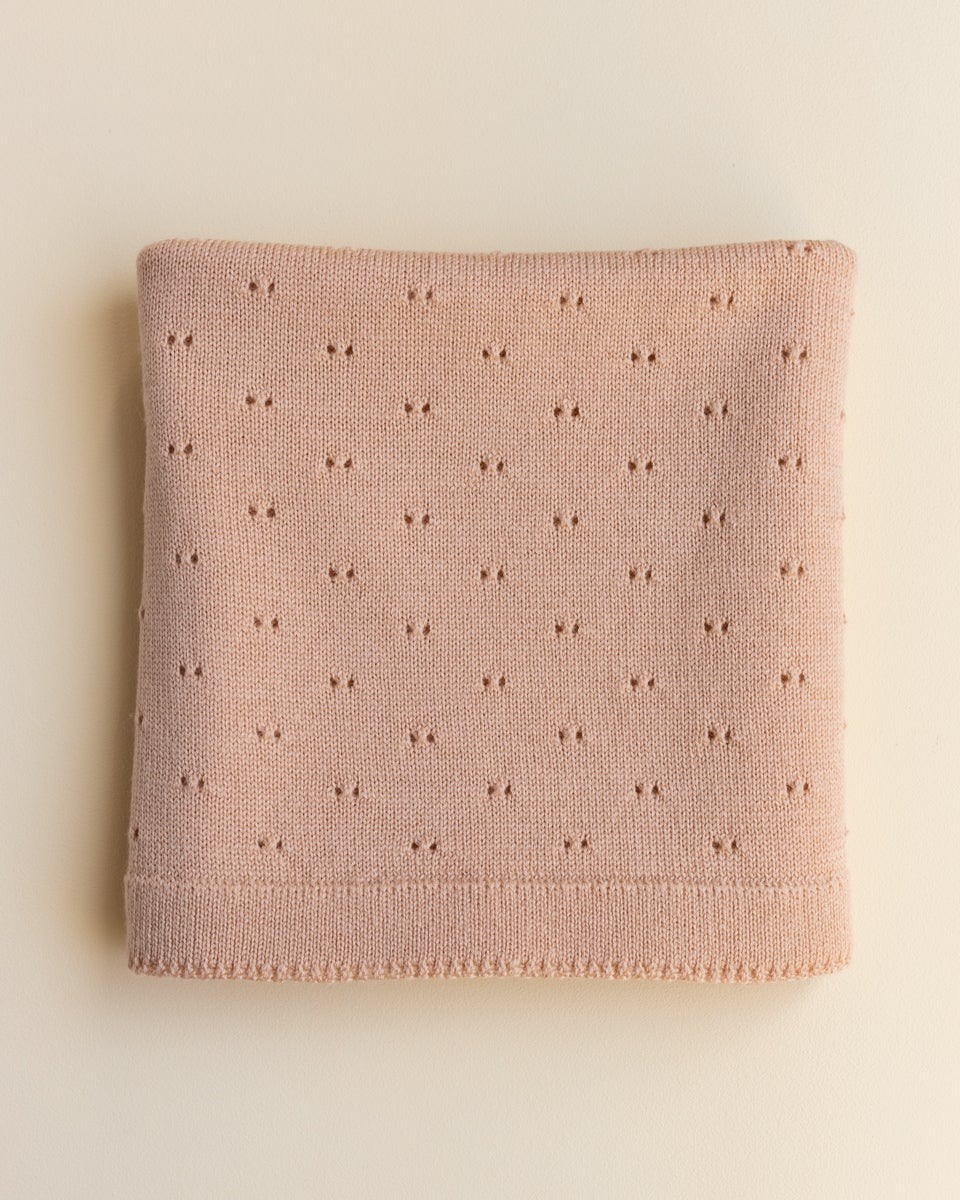 Hvid Blanket Bibi | Apricot