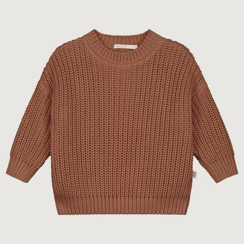 Yuki Chunky Knit Sweater | Brick*