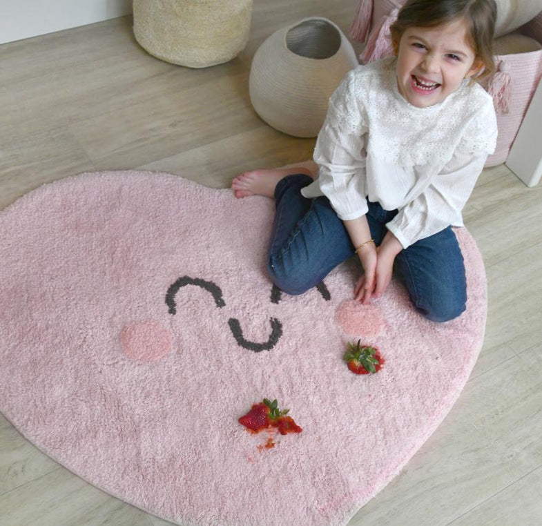 Lorena Canals machinewasbaar tapijt 120cm Mr Wonderful | Happy Heart