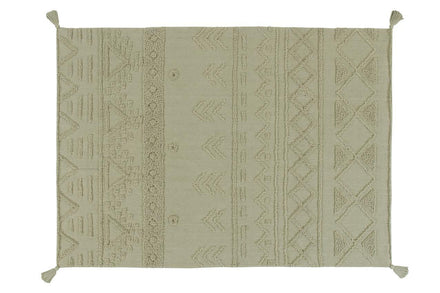Lorena Canals machinewasbaar tapijt 140x200cm Tribu Olive