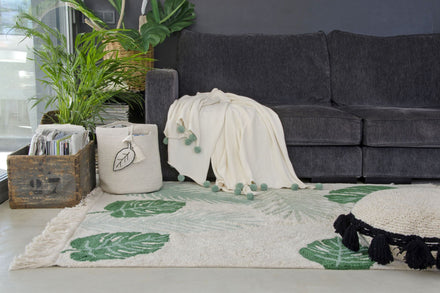 Lorena Canals machinewasbaar tapijt 140x200cm Tropical Green