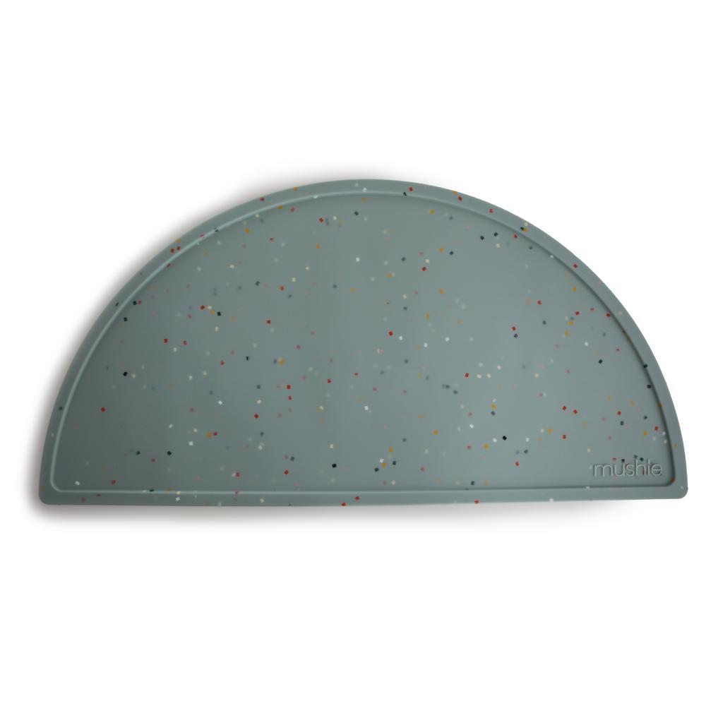 Mushie Siliconen Placemat | Cambridge Blue Confetti
