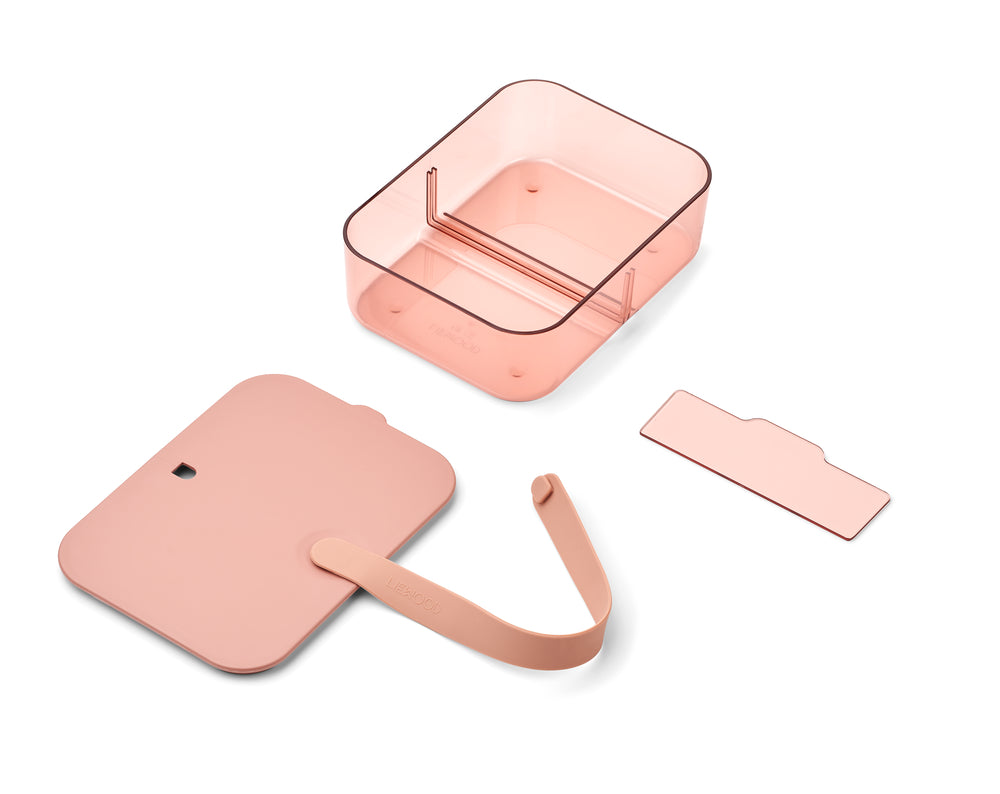 *  Liewood Carin Lunch Box Met Vakjes | Tuscany Rose / Dusty Raspberry