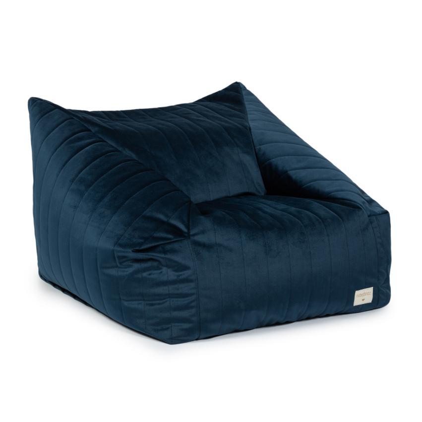 ZZZ Nobodinoz Chelsea Velvet Beanbag | Night Blue