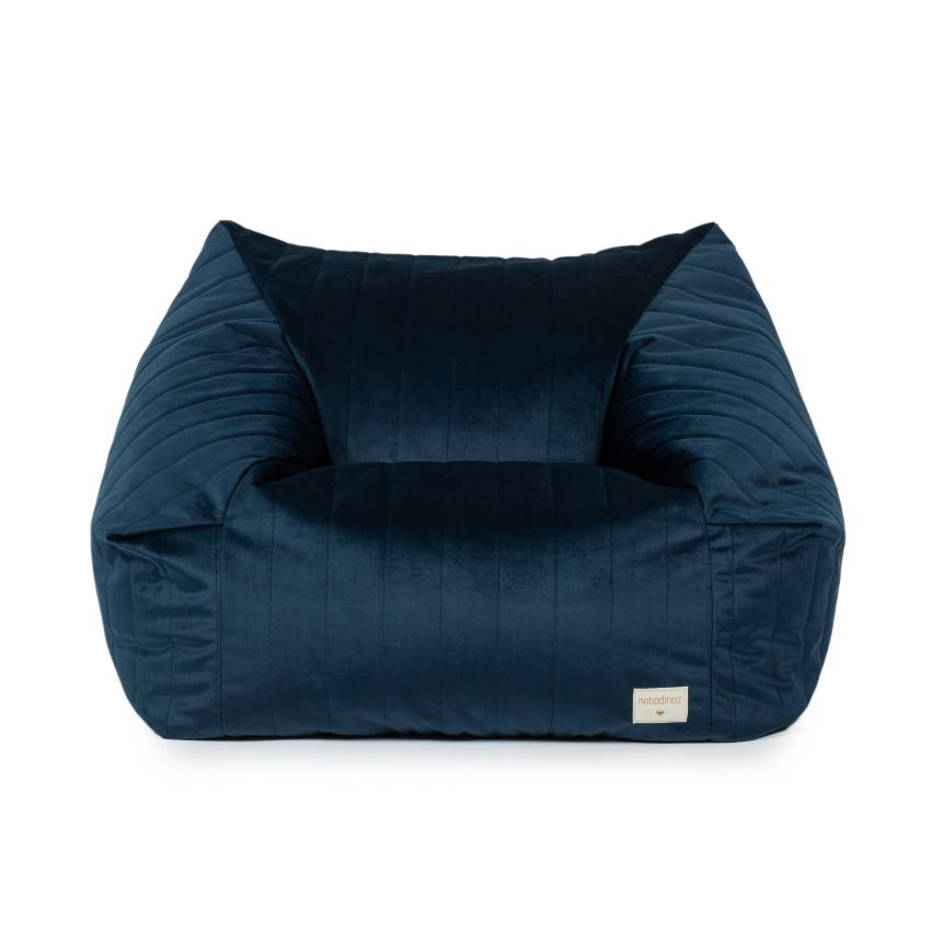 *  Nobodinoz Chelsea Velvet Beanbag | Night Blue
