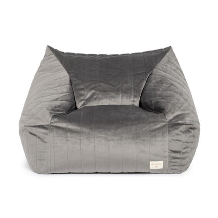 *  Nobodinoz Chelsea Velvet Beanbag | Slate Grey