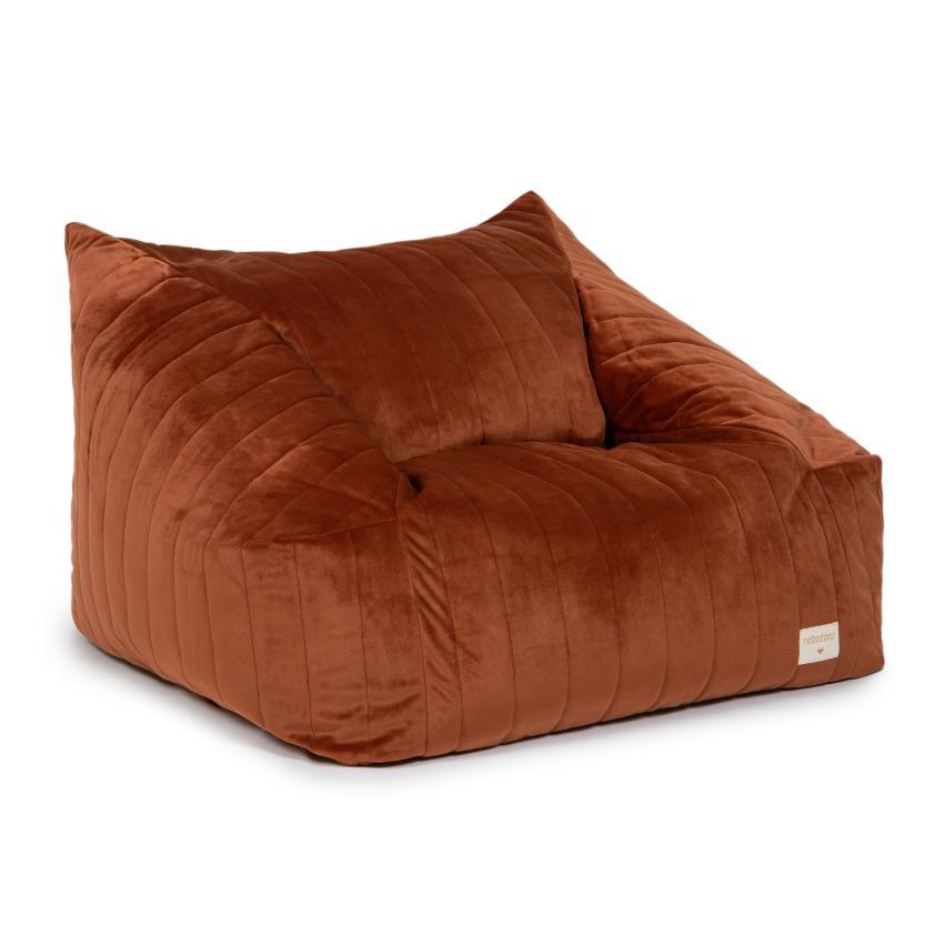 ZZZ Nobodinoz Chelsea Velvet Beanbag | Wild Brown