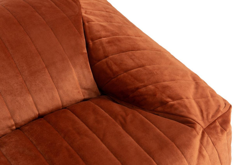 ZZZ Nobodinoz Chelsea Velvet Beanbag | Wild Brown