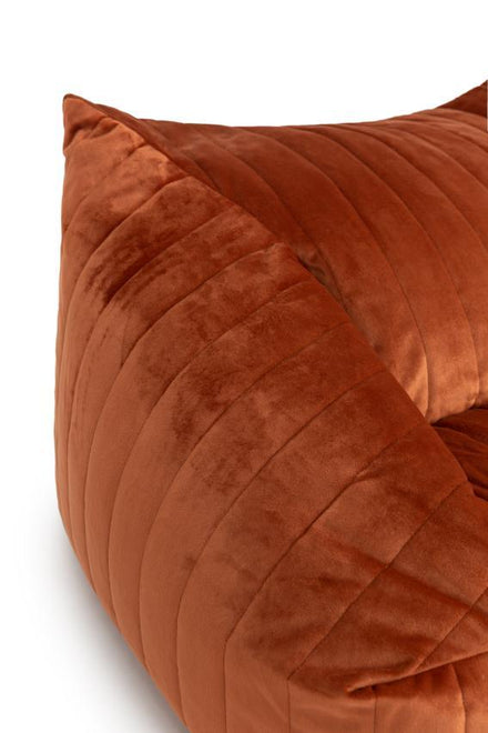 *  Nobodinoz Chelsea Velvet Beanbag | Wild Brown