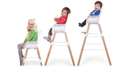 Childwood EVOLU2 meegroeistoel Antraciet/natural 2 in 1 + beugel - DE GELE FLAMINGO - 7