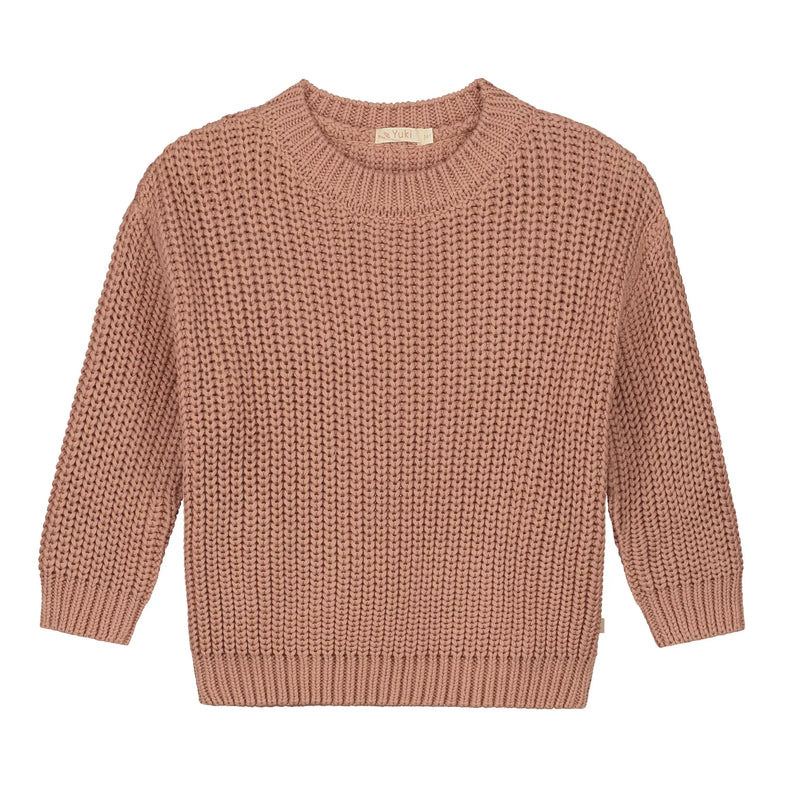 Yuki Chunky Knit Sweater | Blush*