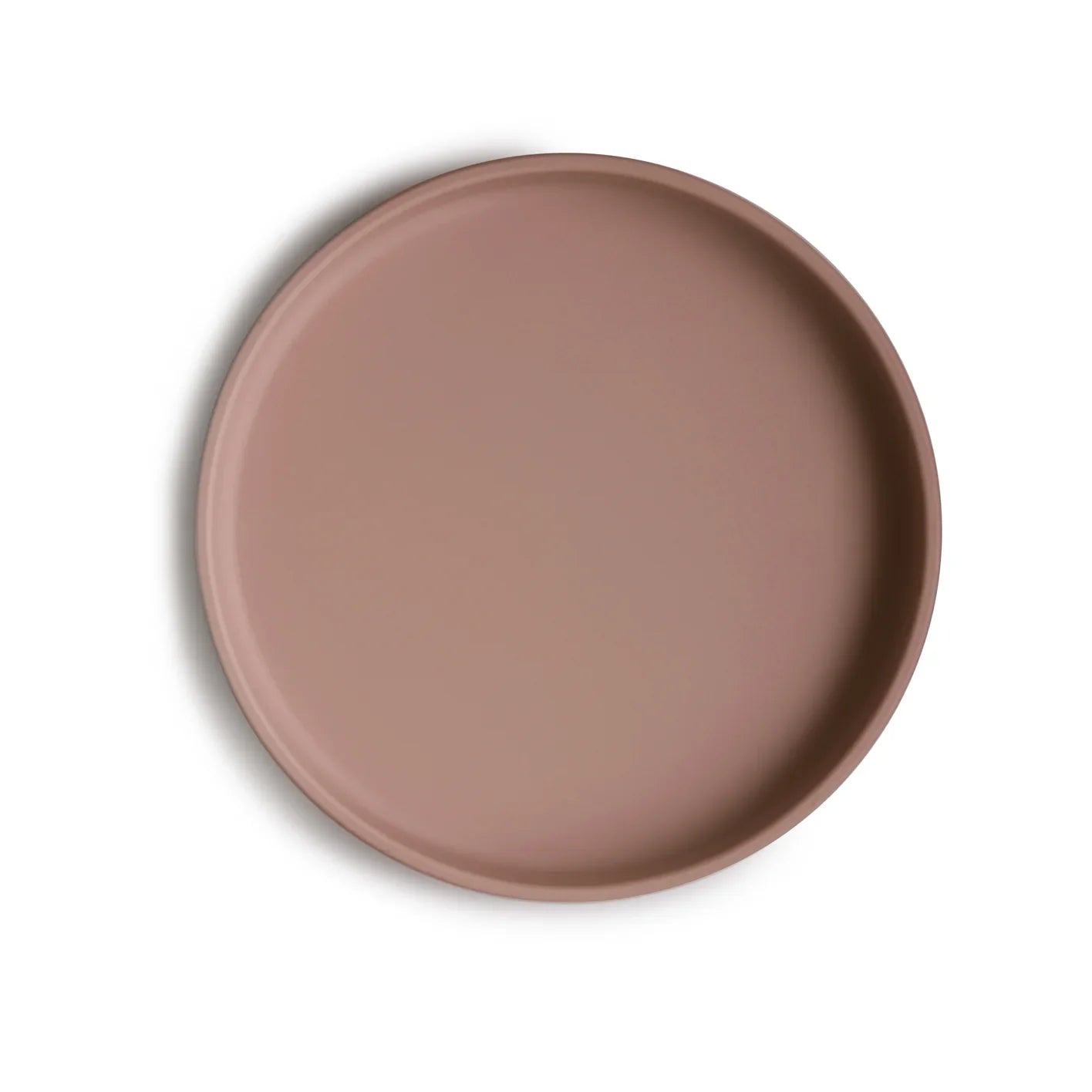 Mushie Silicone Bord Rond Met Zuignap | Cloudy Mauve
