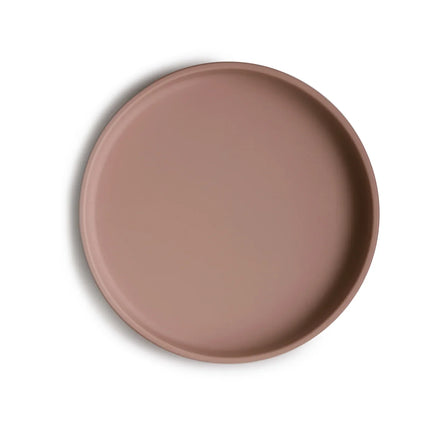 Mushie Silicone Bord Rond Met Zuignap | Cloudy Mauve