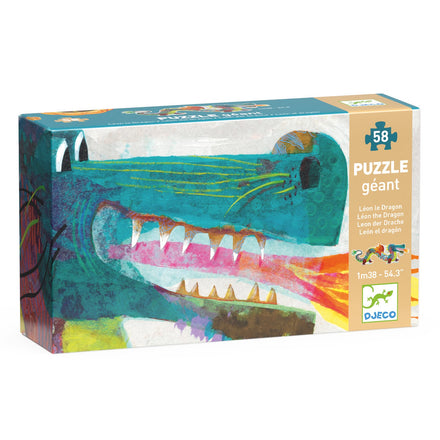 Djeco XL Puzzel 58 stukken | Leon de Draak
