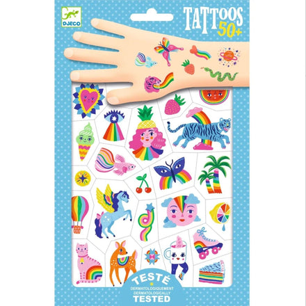 Djeco Set 50 Tattoos | Rainbow