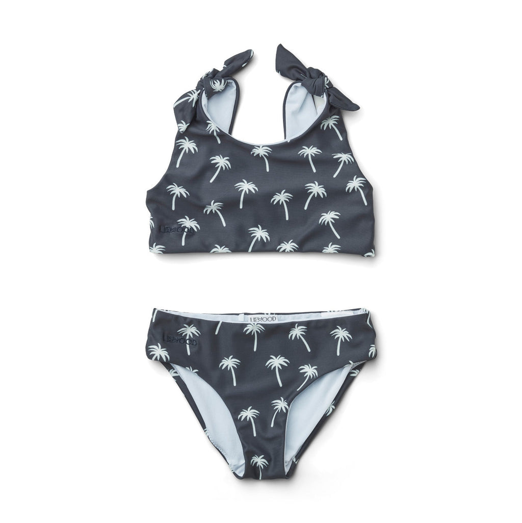 *  Liewood Bow Bikini | Palms/ Dark Blue