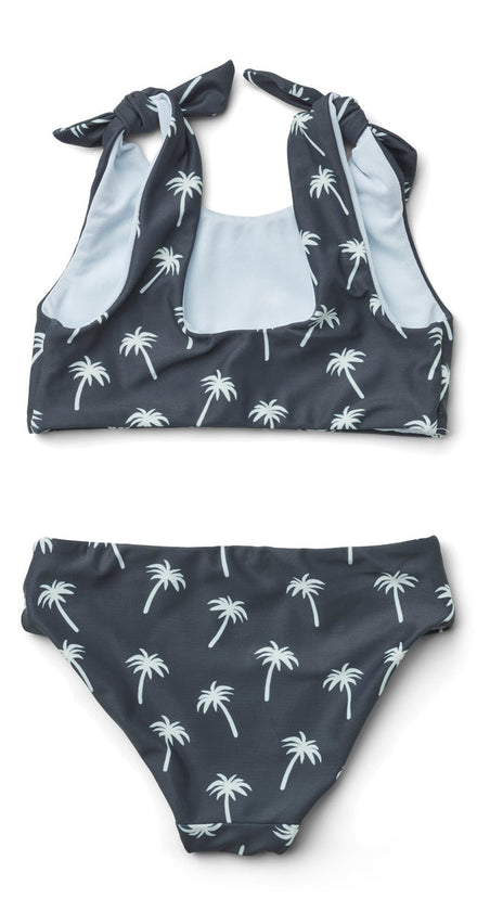 *  Liewood Bow Bikini | Palms/ Dark Blue