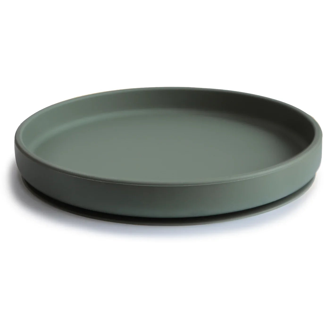 Mushie Silicone Bord Rond Met Zuignap | Dried Thyme