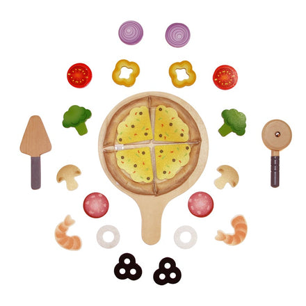 Hape Pizza Playset 29 Stuks *