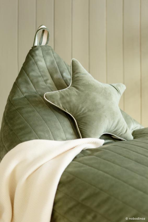 *  Nobodinoz Pouffe XL Zitzak Essaouira I Olive Green