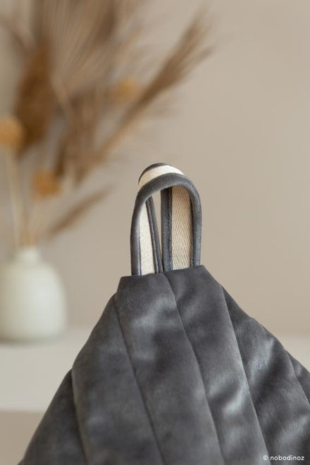 zzz Nobodinoz Pouffe XL Zitzak Essaouira I Slate Grey
