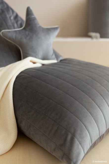 zzz Nobodinoz Pouffe XL Zitzak Essaouira I Slate Grey