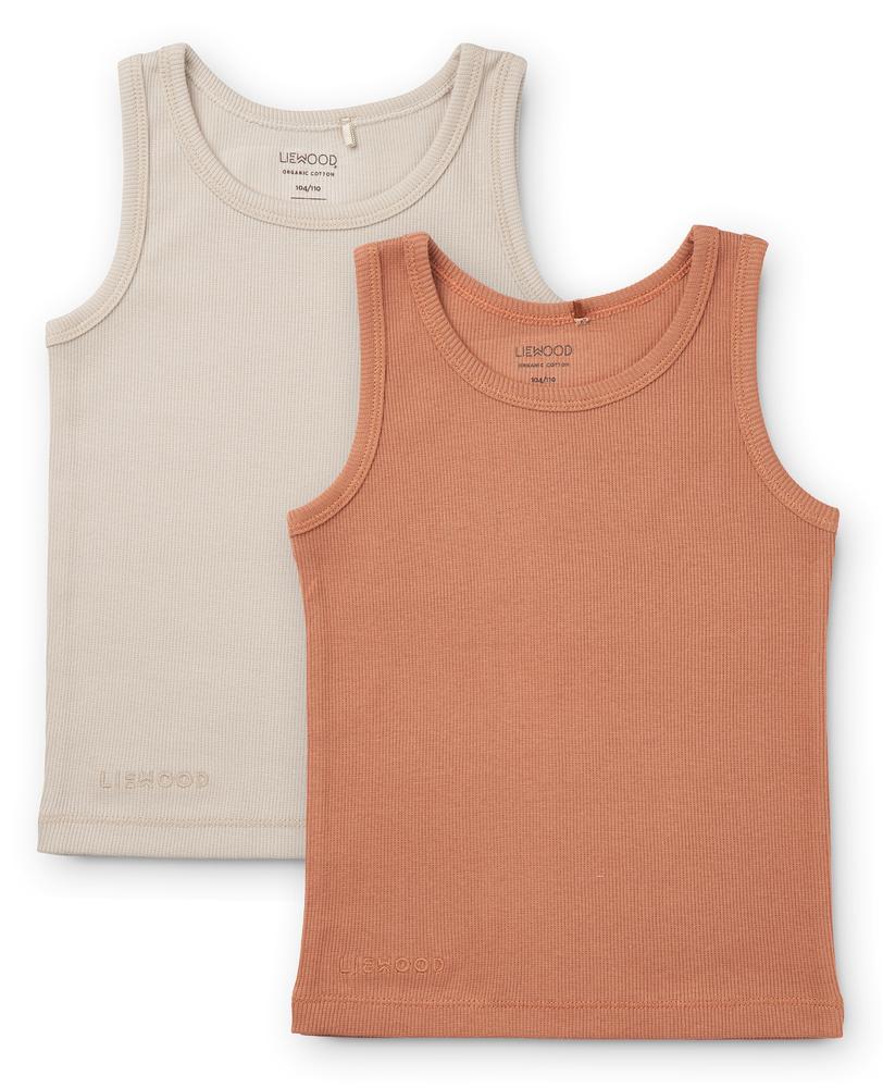 *  Liewood Faris Tank Top 2-pack | Tuscany Rose Sandy Mix