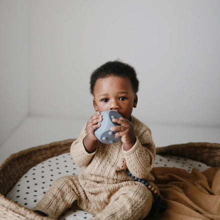 * Mushie Bijtspeeltje Dice Press Toy | Tradewinds / Stones