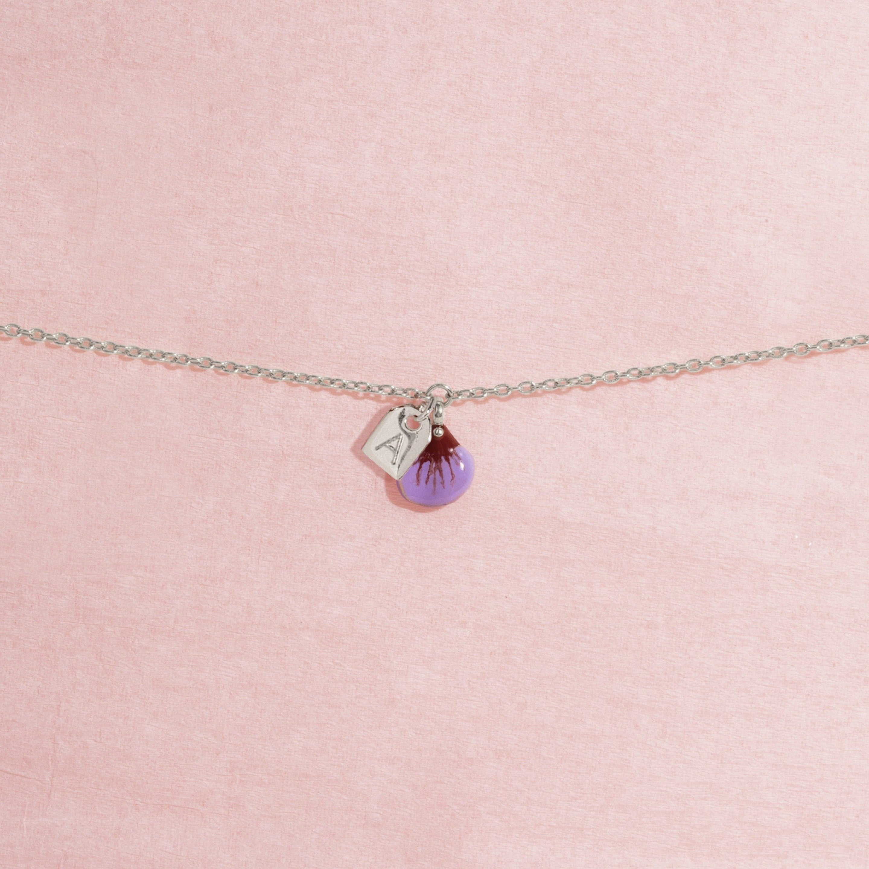 Galore Gepersonaliseerde Armband Part Of Me | Zilver & Violet Baby