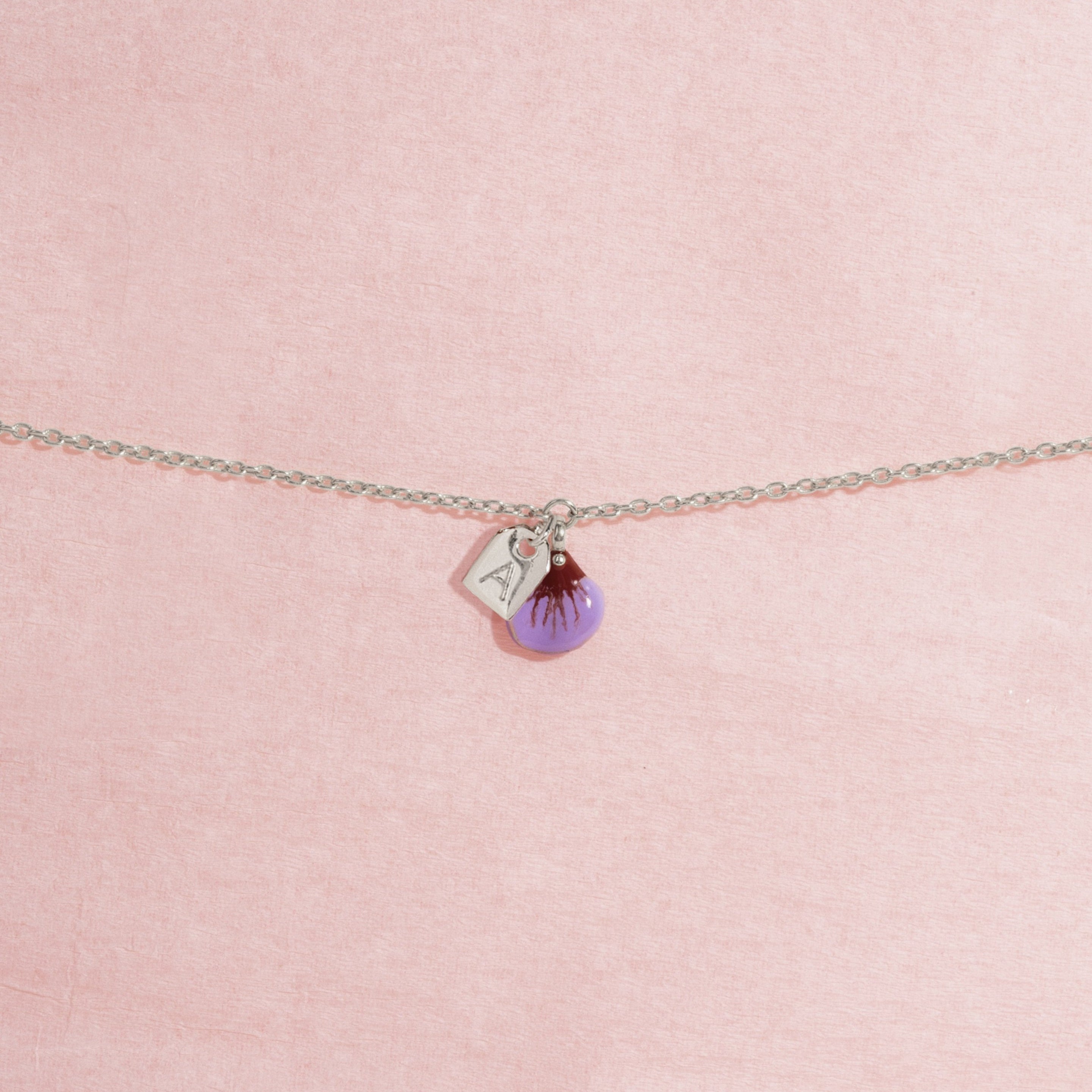 Galore Gepersonaliseerde Armband Part Of Me | Zilver & Violet Petite