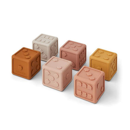 Liewood Gloria Dobbelstenen 6-pack | Rose Multi Mix