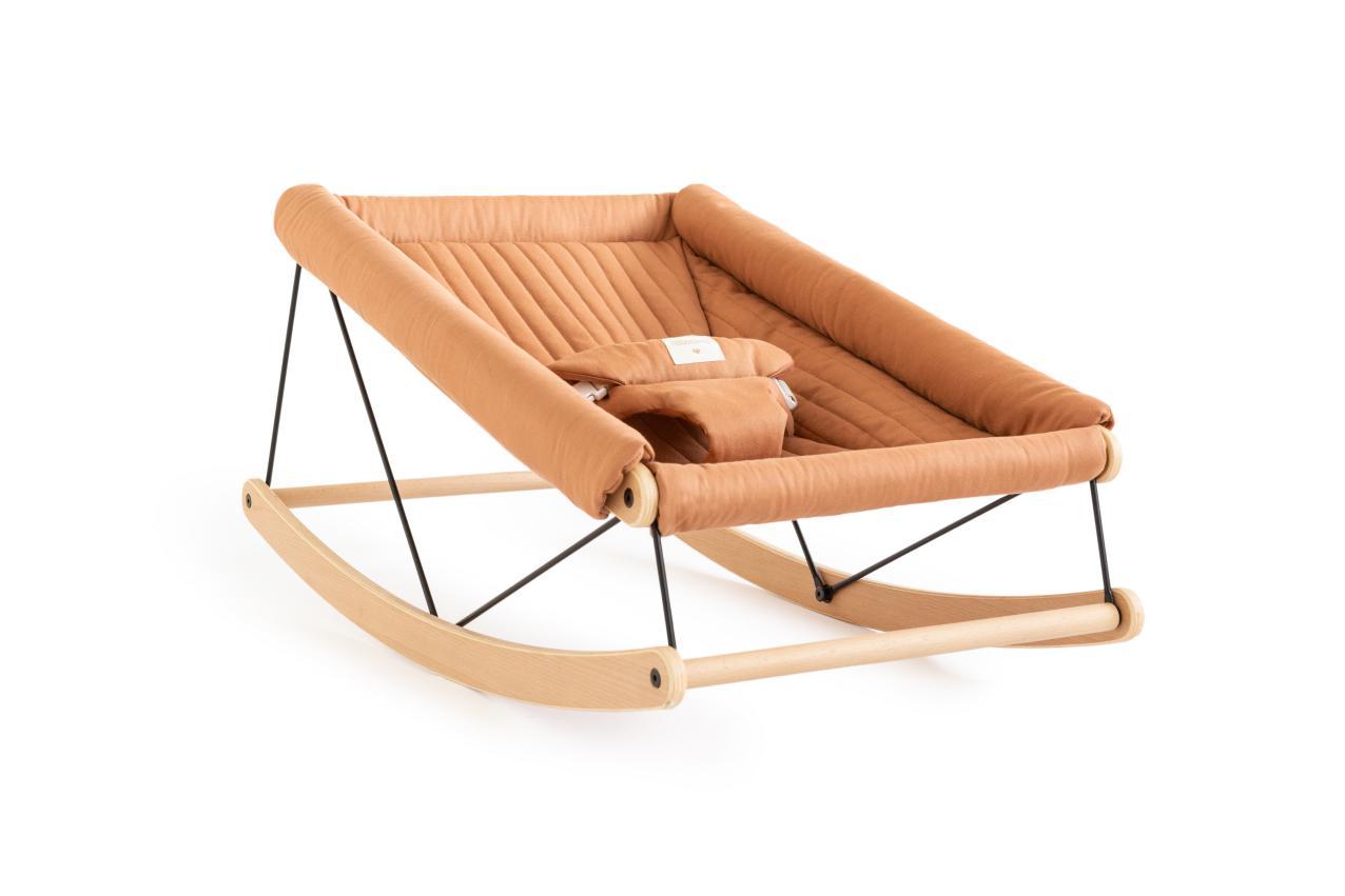 * Nobodinoz Growing Green Baby Bouncer Hoes | Sienna Brown