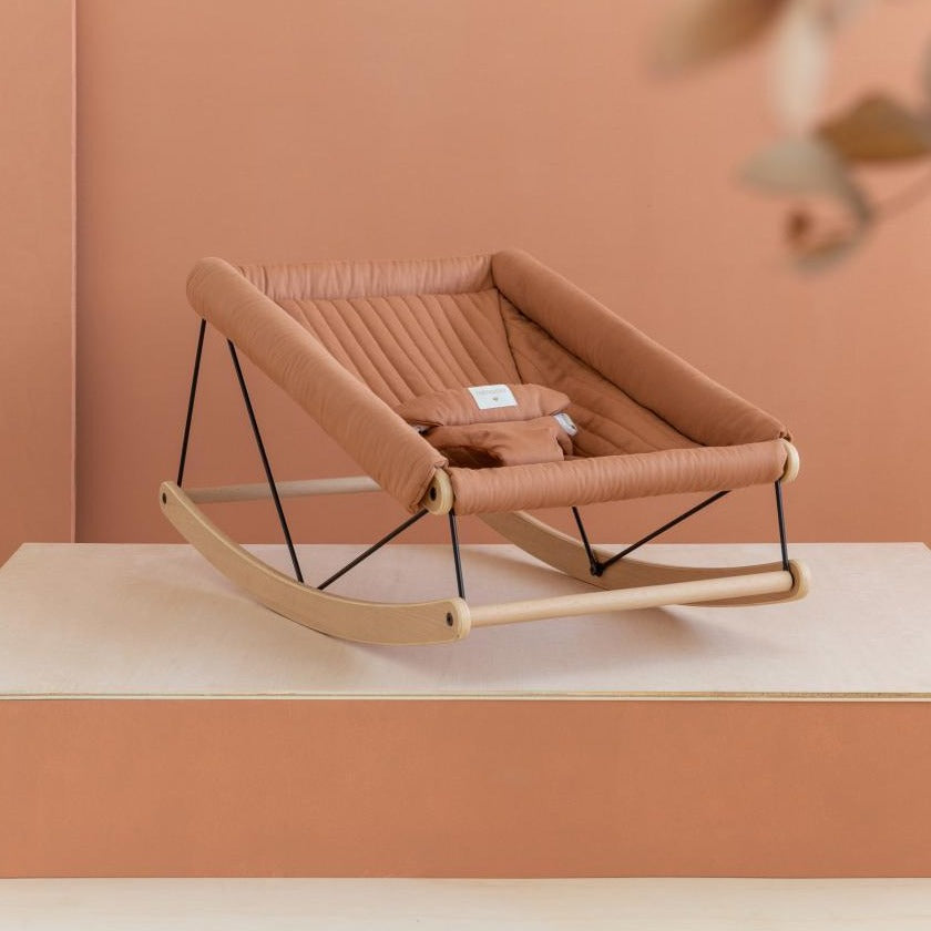 * Nobodinoz Growing Green Baby Bouncer Hoes | Sienna Brown