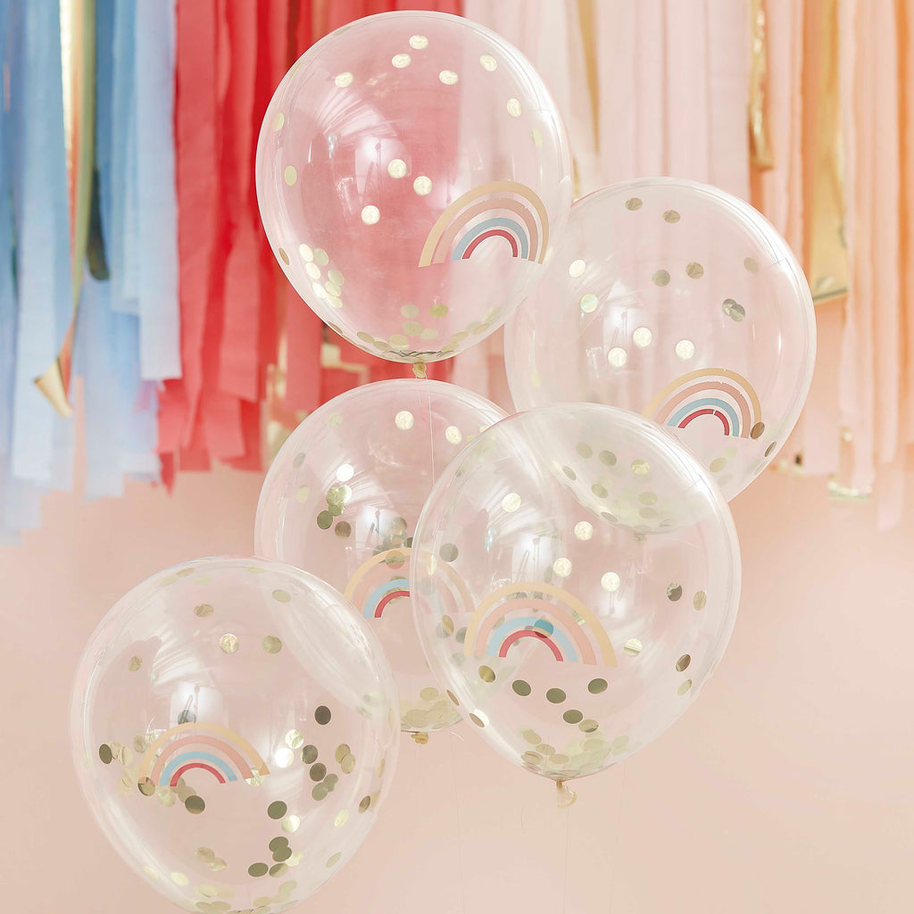 Ginger Ray Set 5 confetti ballonnen | Happy Everything