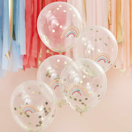 Ginger Ray Set 5 confetti ballonnen | Happy Everything