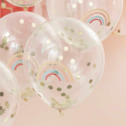 Ginger Ray Set 5 confetti ballonnen | Happy Everything