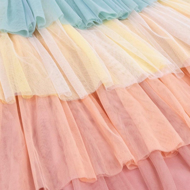 Meri Meri Rainbow Ruffle Princess Dress | 5-6Y