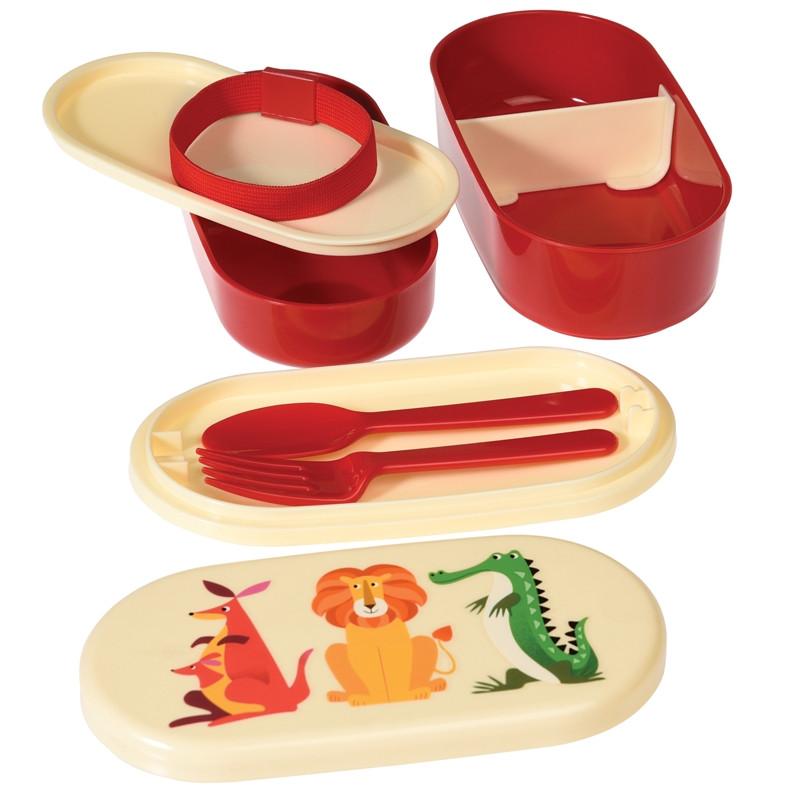 Bento box Zoo animals - DE GELE FLAMINGO - 2