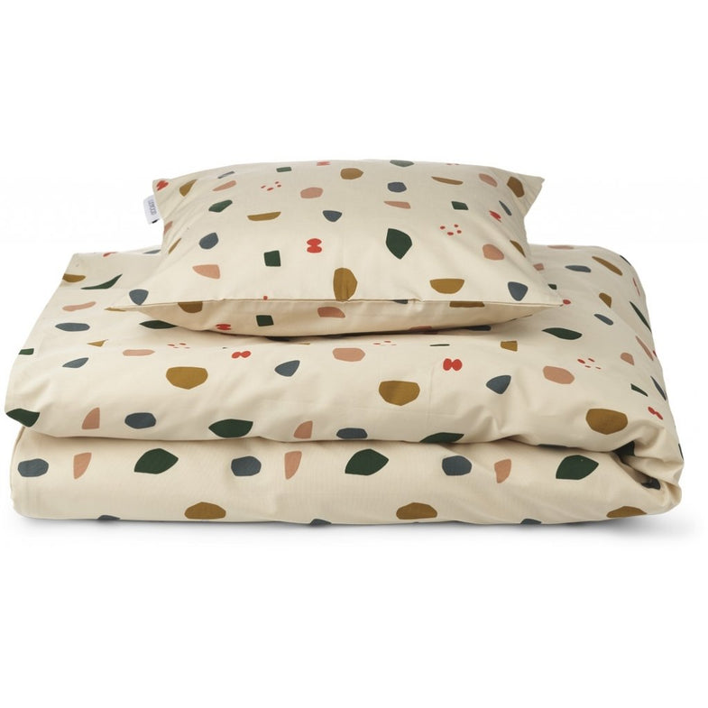 Liewood Carl Dekbedset 140x200cm | Geometric Foggy Mix