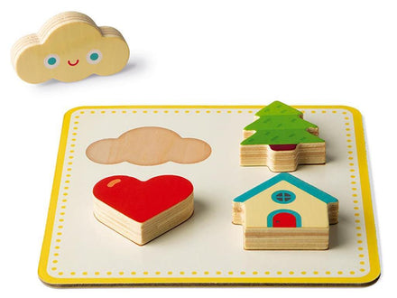 Janod houten Voelspel - Vormenbingo