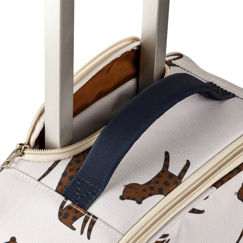 ZZZLiewood Jeremy Suitcase | Leopard / Sandy
