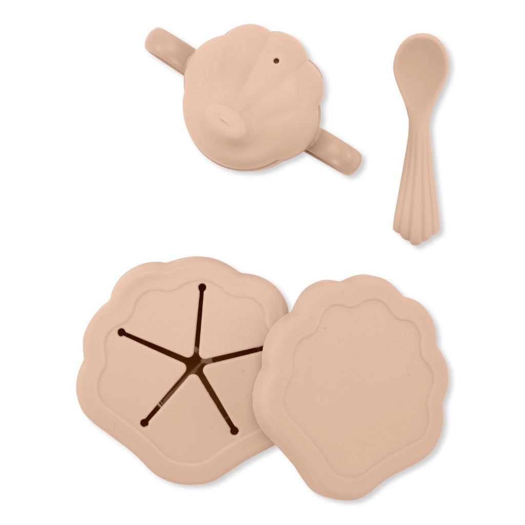 ZZZ Konges Sløjd Silicone Eetset Baby Clam | Strawberry Ice *