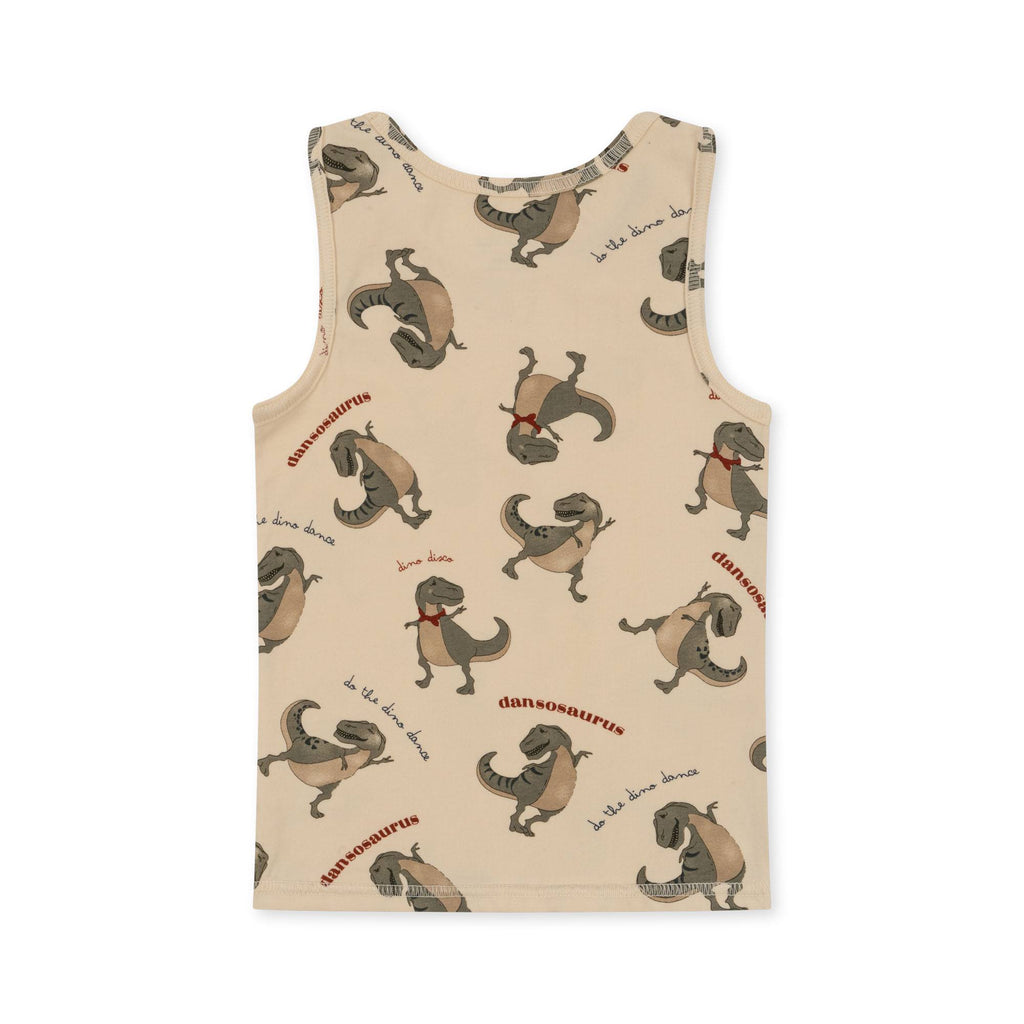 Konges Slojd Basic 2-Pack Tank Tops | Dansosaurus / Stone *