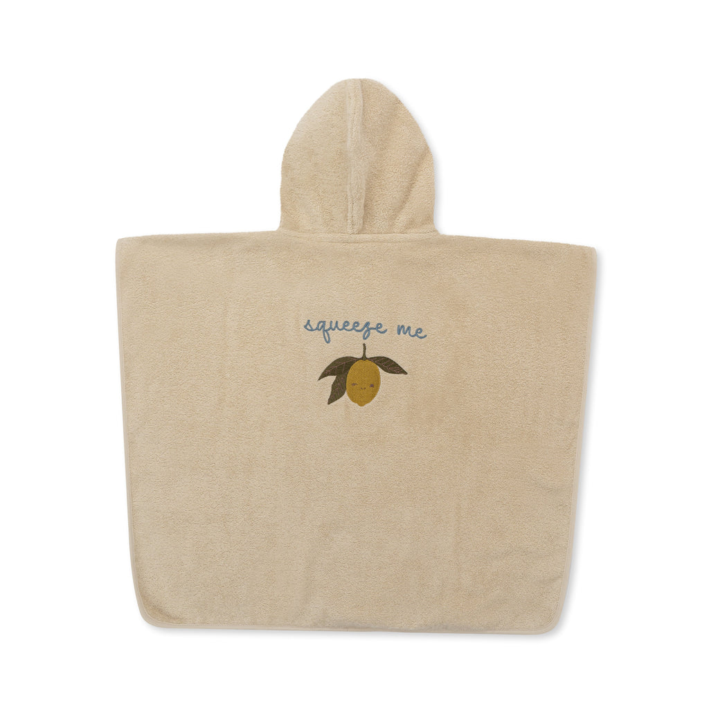 ZZZ Konges Sløjd Terry Poncho Embroidery | Lemon *